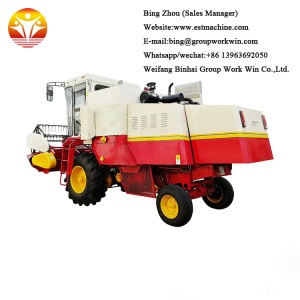 Rice harvester reaper binder machine